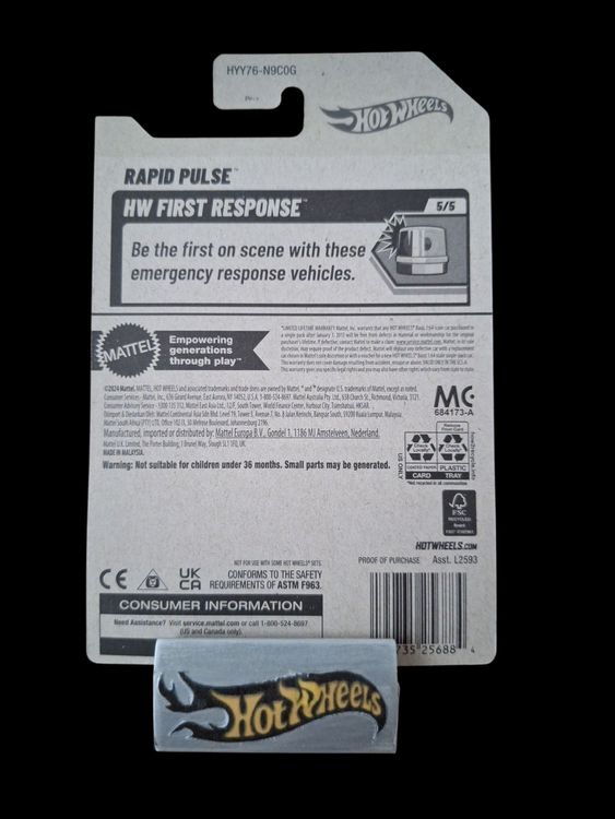 Hot Wheels HW First Response 2025 Rapid Pulse 5/5 L