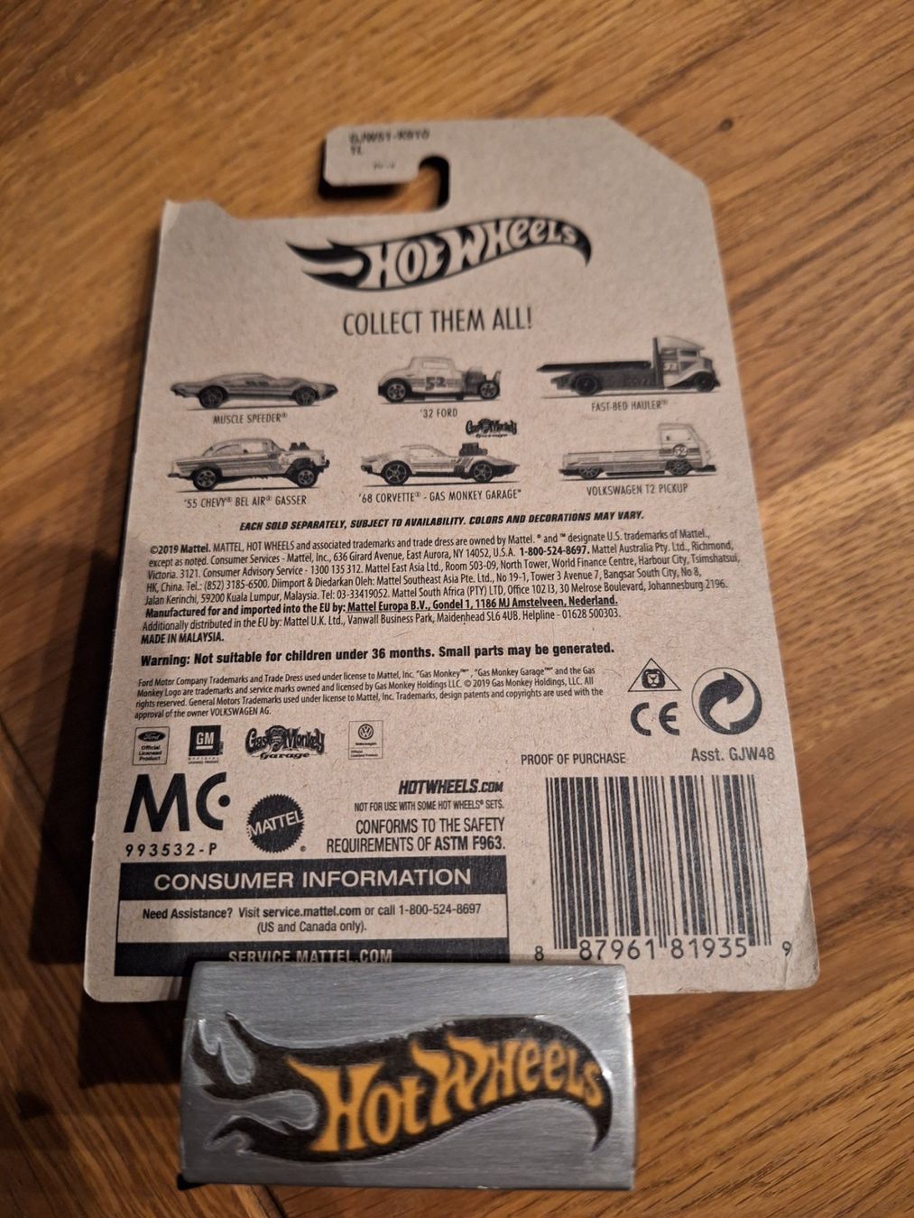 Hot Wheels Pearl & Chrome 2020 55 Chevy Bel Air Gasser 4/6 L